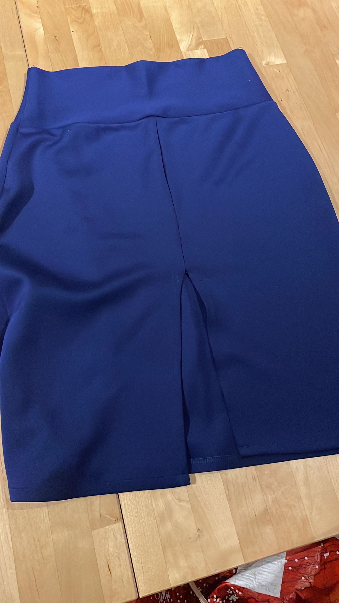 Jupe bleue droite avec fente Tango / Taille 36