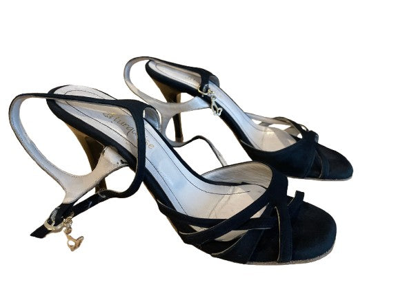 Noir Feutre / Pointure 38 / Hauteur Talons 8,5 cm