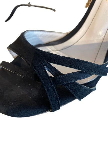 Noir Feutre / Pointure 38 / Hauteur Talons 8,5 cm